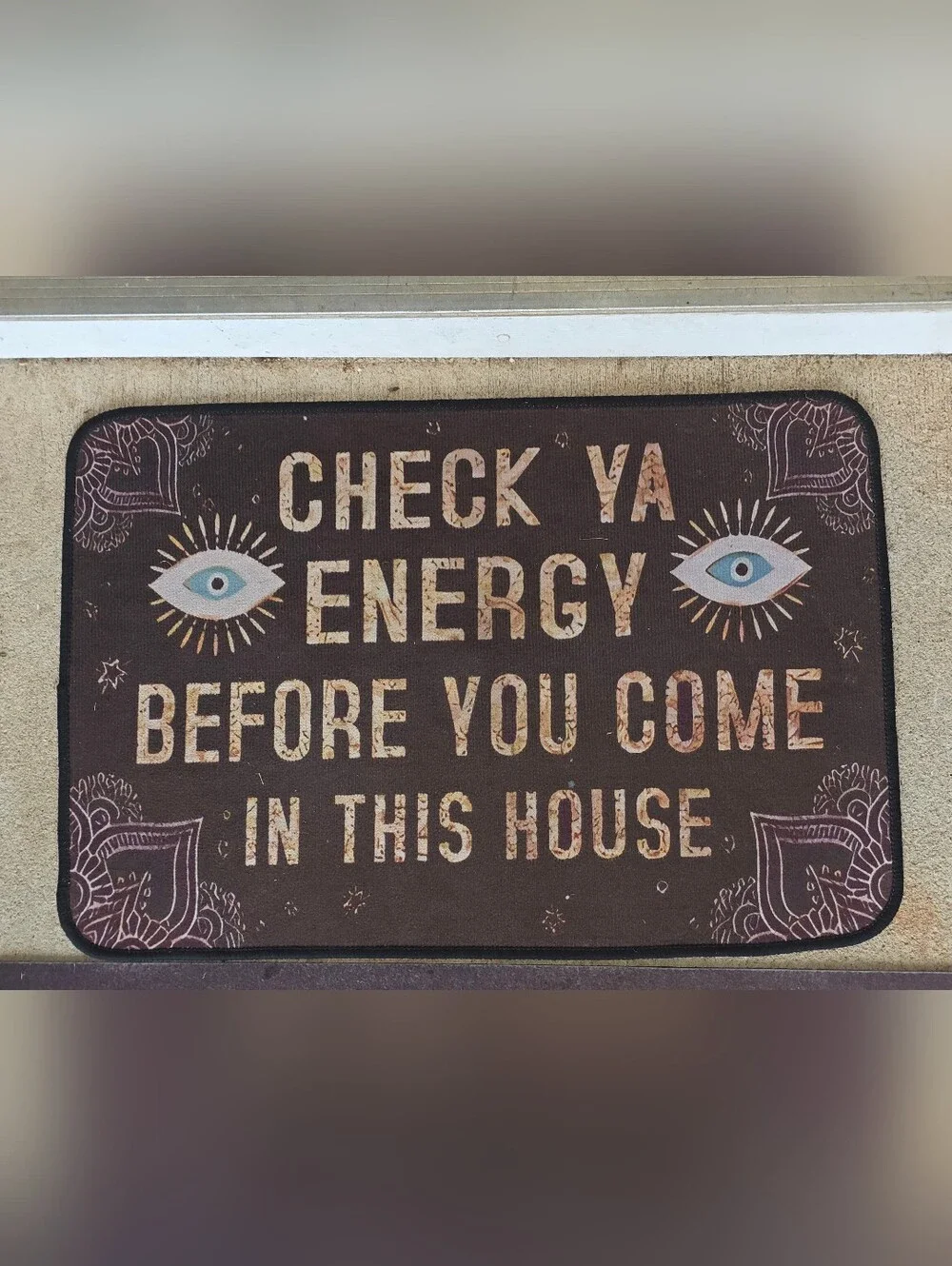 Check Ya Energy Doormat